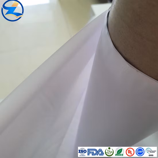 Customize Soft Opaque Ceramic White PVC Films Raw Material