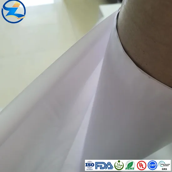 Customize Soft Opaque Ceramic White PVC Films Raw Material