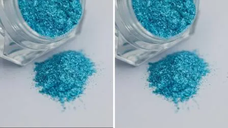 Perlglanzpigmente, Diamantglanz-Effektpigment D671b, Glasflocken, festes Preußischblau, in Kunststoff-, Druck-, Kosmetik- und Beschichtungspigmenten