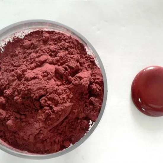 China Factory Keramik-Porzellanglasur, kastanienbraune rote Pigmentfarbe