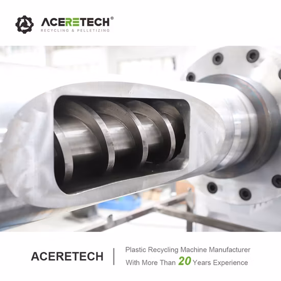 Aceretech TÜV-Zertifizierung Doppelschnecken-PVC-Kunststoffgranulat-Extruder mit Keramikheizung