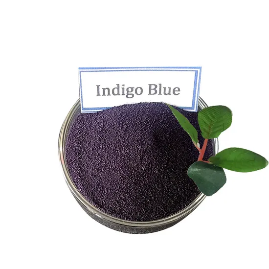 Stofffarbe Indigoblau 94 % Granulat zum Färben von Denim