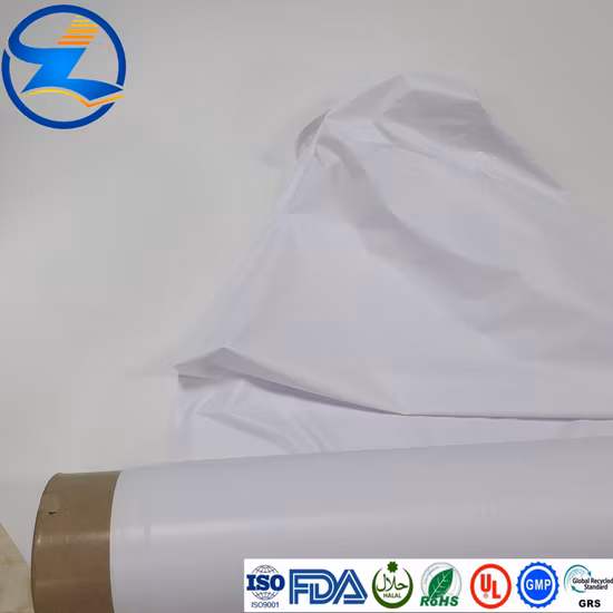 Passen Sie das Rohmaterial für weiche, undurchsichtige, weiße PVC-Keramikfolien individuell an