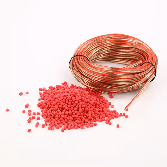 Farbe Orange Ziegelrot ASA-Granulat für Dach-PVC-Harzfliesen